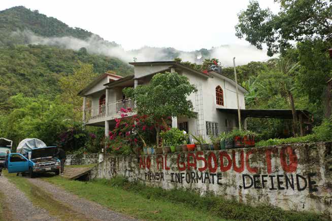 Barda en Zoyatla, Puebla, cerca del panteón. Foto: Daniela Garrido